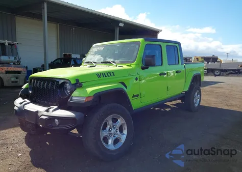 2021 Jeep Gladiator Willys 4X4 из США, поврежденный, VIN 1C6HJTAG9ML619155